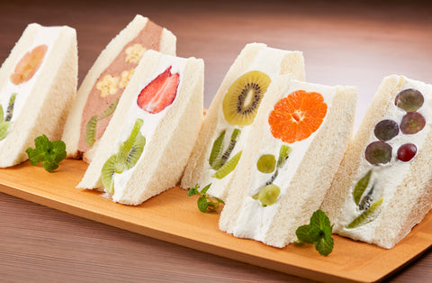 assortment of fruit sando