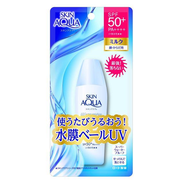 Rohto Skin Aqua Super Moisture Milk Sunscreen SPF50+ PA++++ 40ml