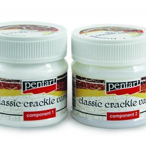 Pentart Crackle Varnish, Classic, 2 components, 50 ml set