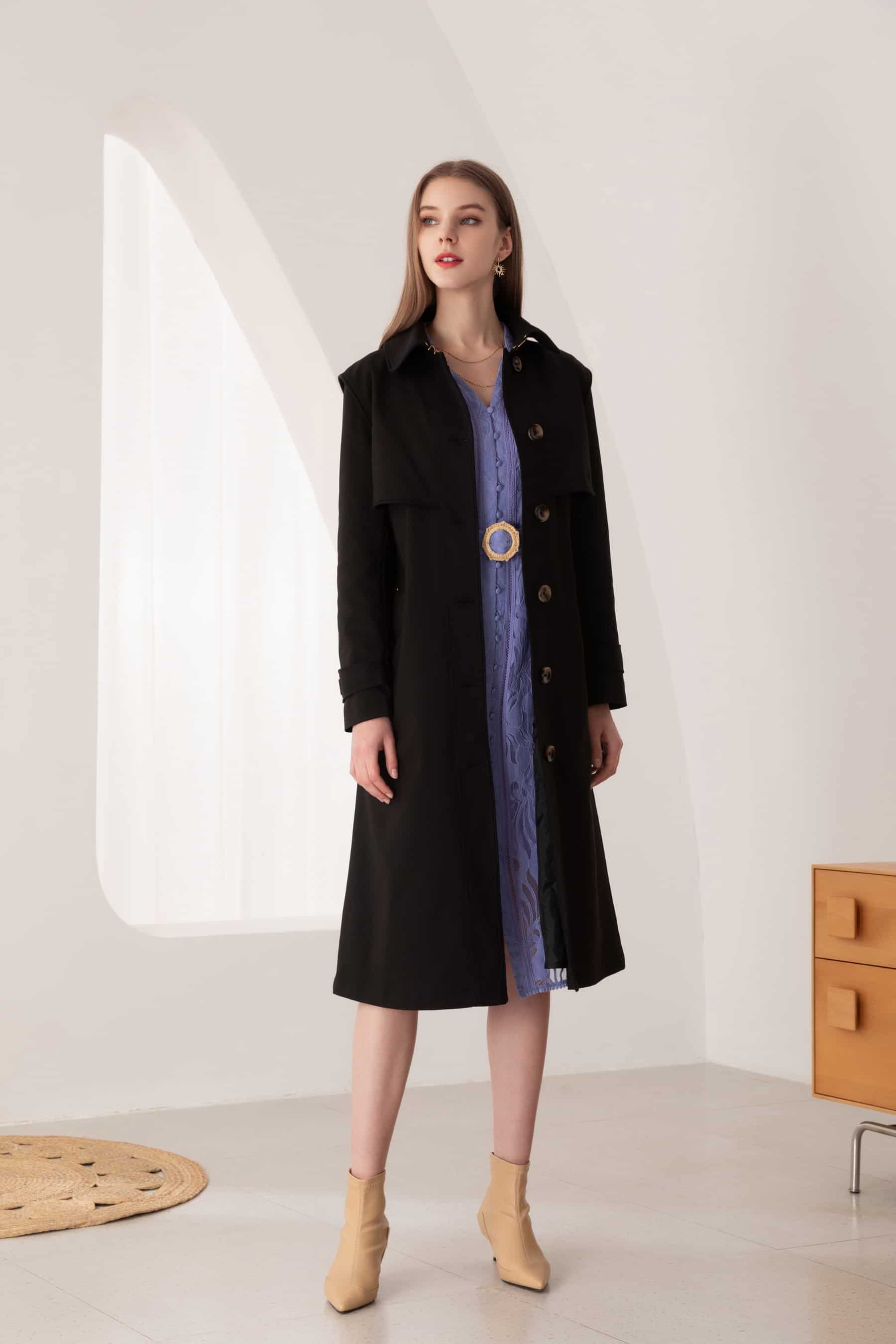 GDS Macy Trench Coat | Black