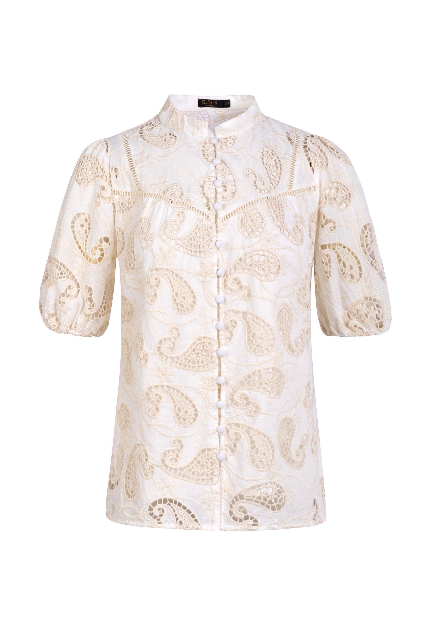 GDS Layla Embroidery Blouse  | Cannoli Cream