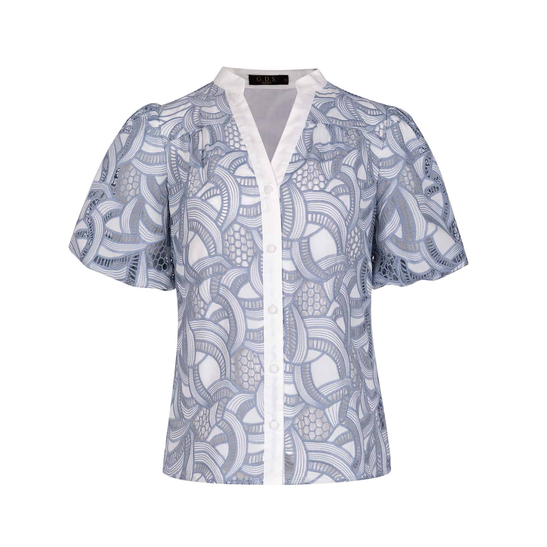 GDS Lilly Rose V Neck Blouse | Blue