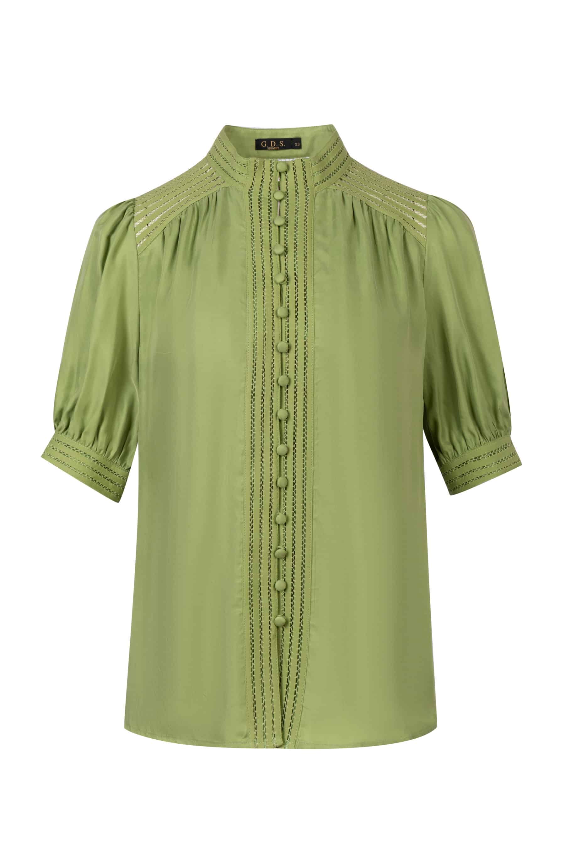 GDS Lucile Button Blouse | Tarragon