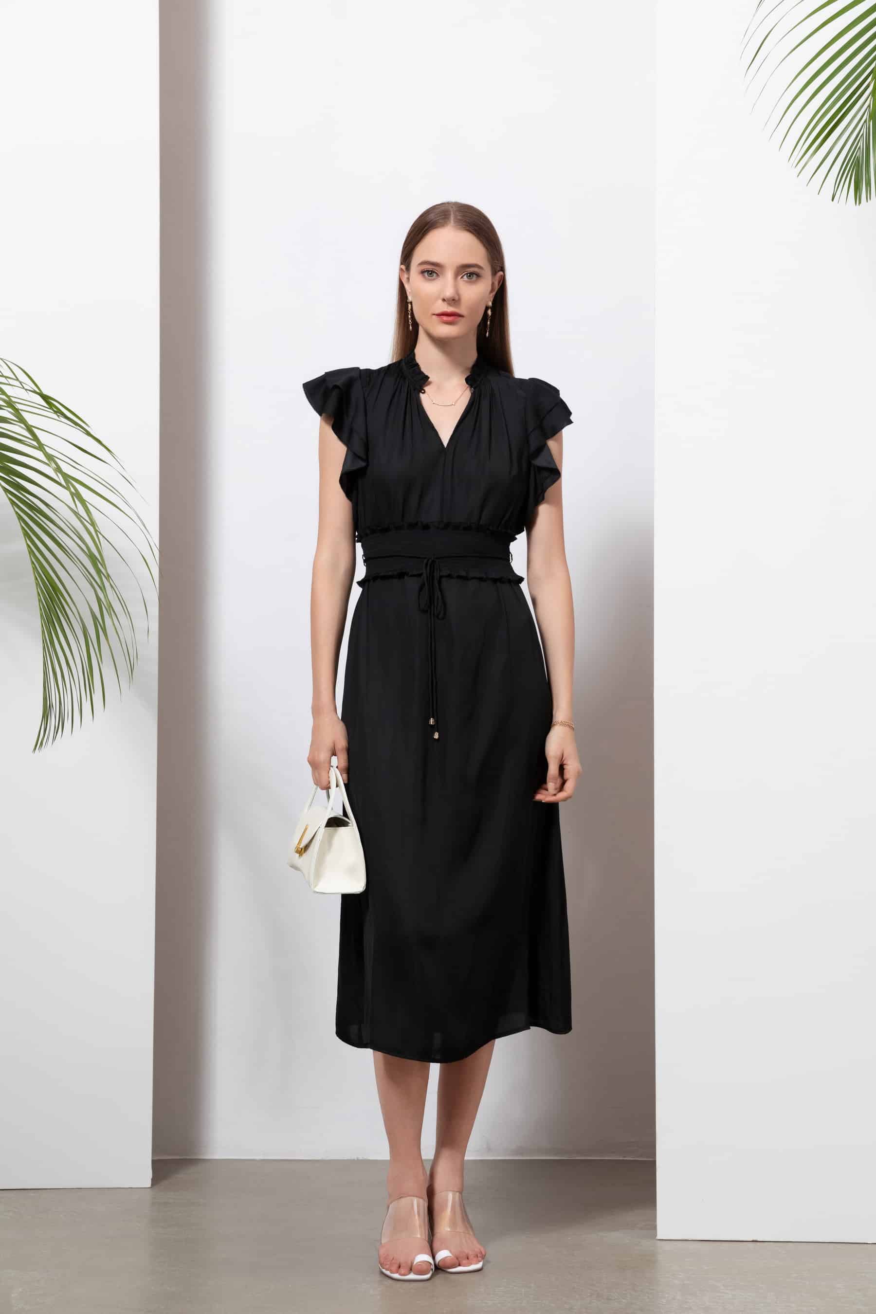 GDS Selena Belted Dress | Black