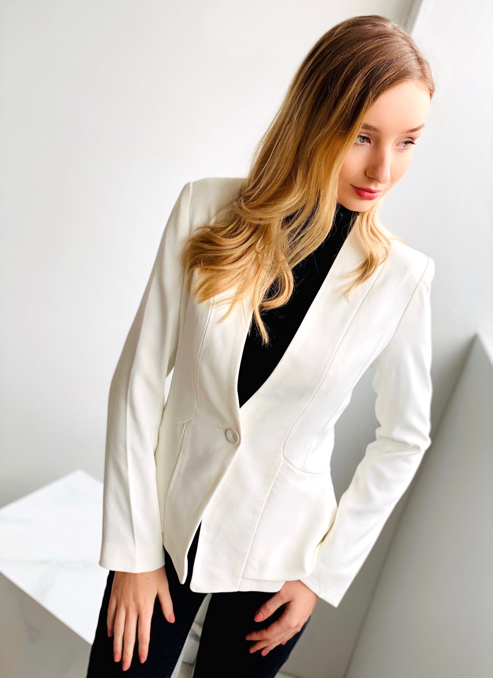 GDS Sophia Ruffle Jacket  | White