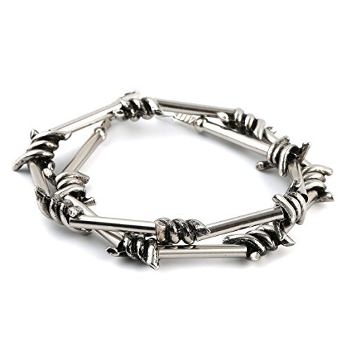 Men's Punk Gothic Alloy Barbed Wire Necklace - InnovatoDesign