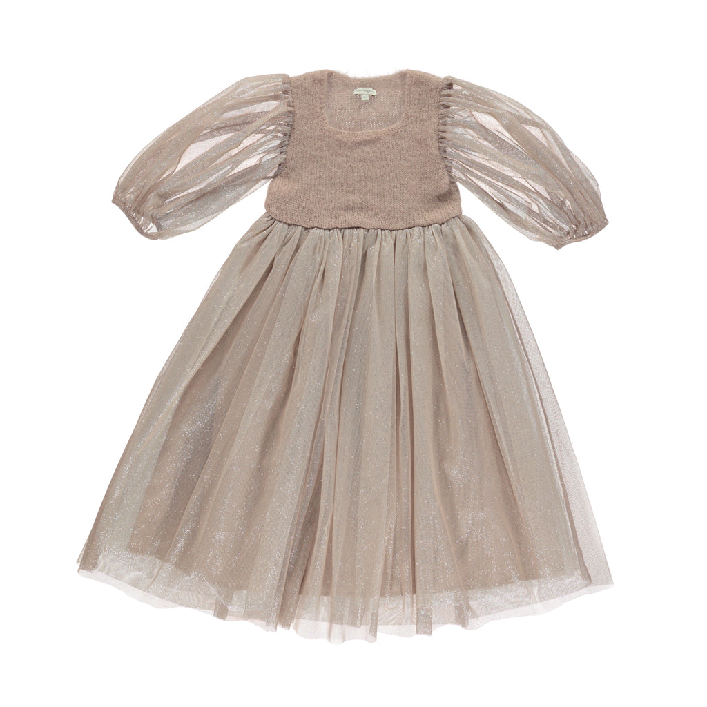 Inzelane Kids Bebe Organic Chloe Dress Ivory Inzelane Kids