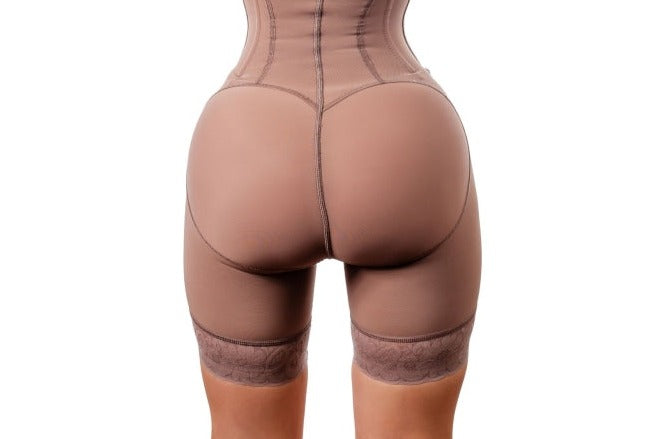 OUTLET 21J - 1004 - High Compression - Cocoa - Half thigh - BBL - 2XS/M/18