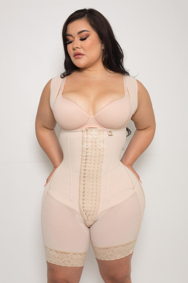 Dark Brown - 1002 Strapless - Custom Faja