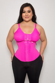 4017 Vest Thin Strap With Bra 3Xs / Hot Pink Waist Trainer