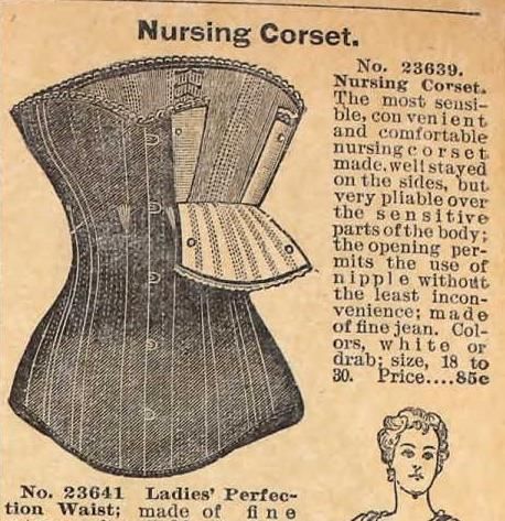 Ad for a nursing corset 