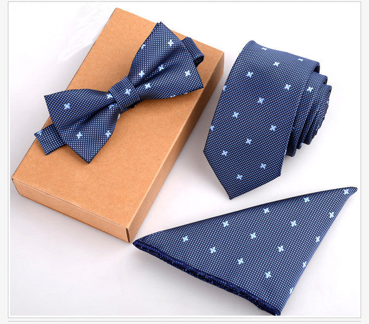 tie and bow tie set