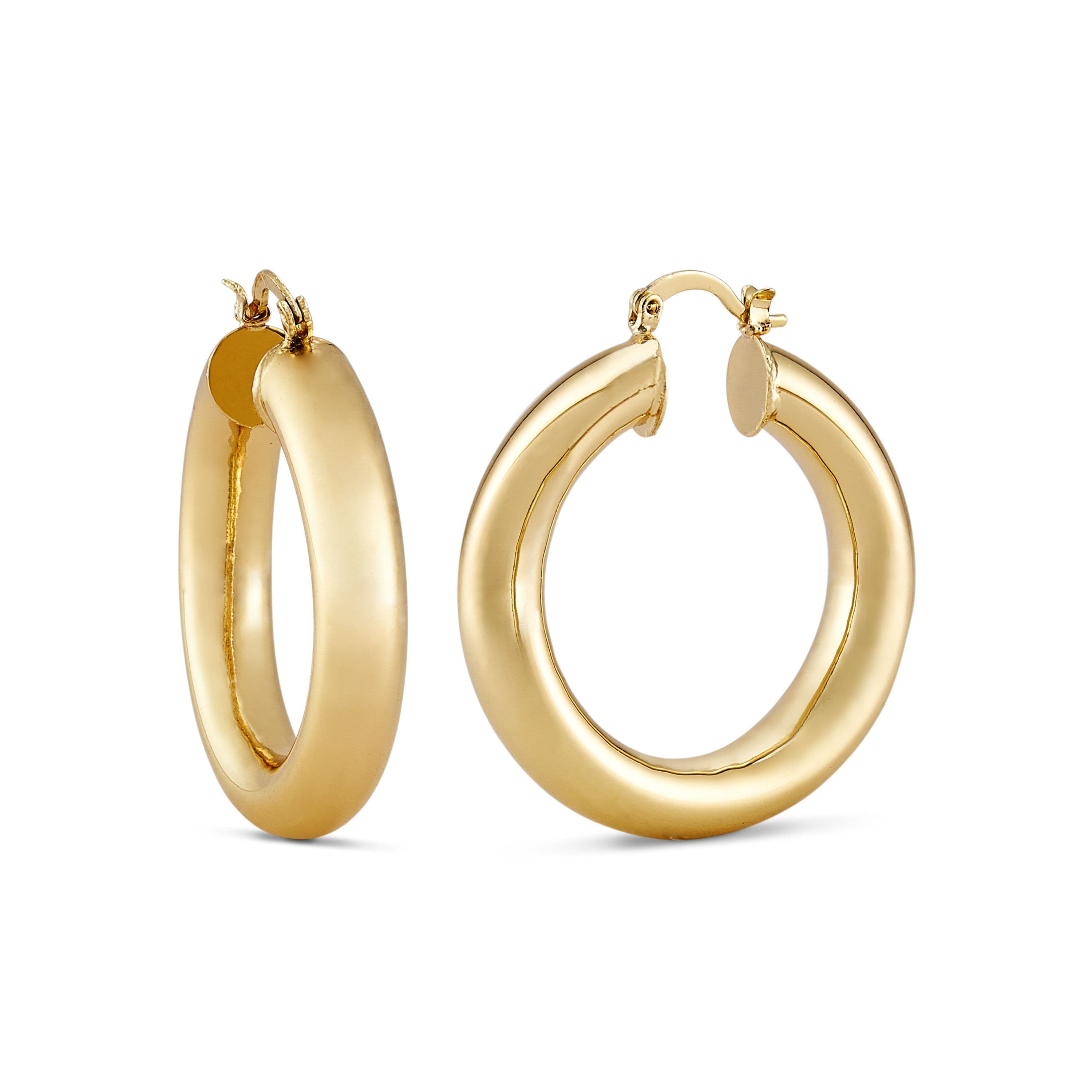 Medium Chunky Hoop Earrings