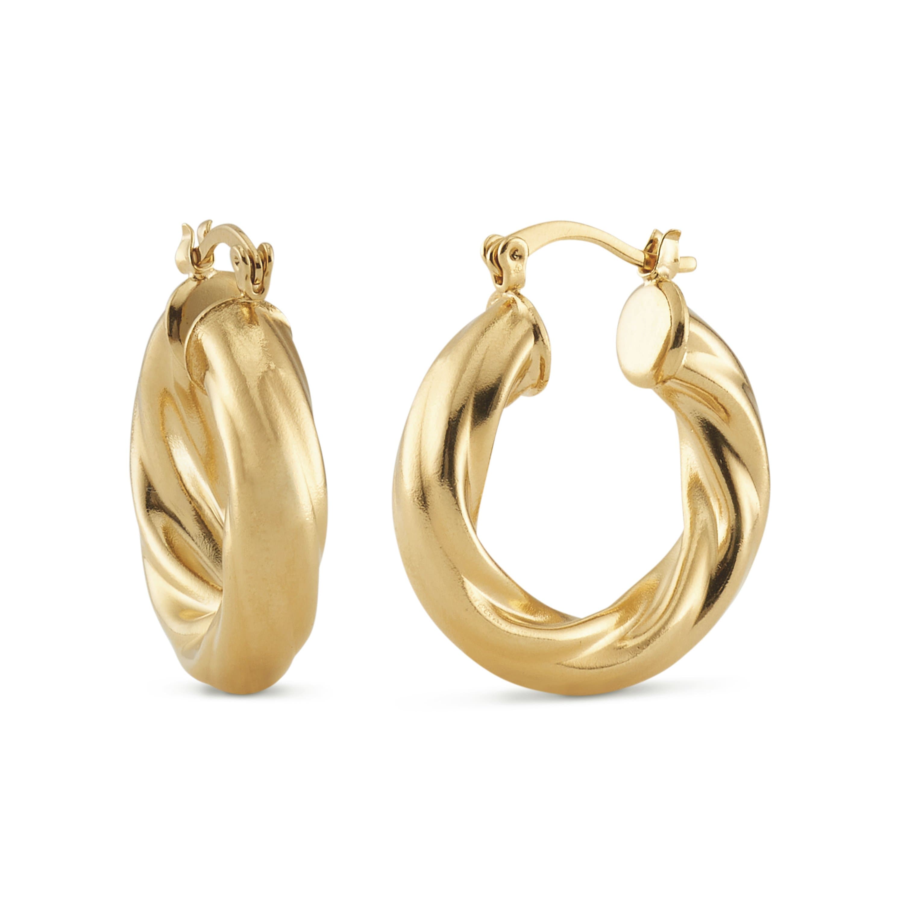Twisted Hoop Earrings | Bianca Milov Jewelry