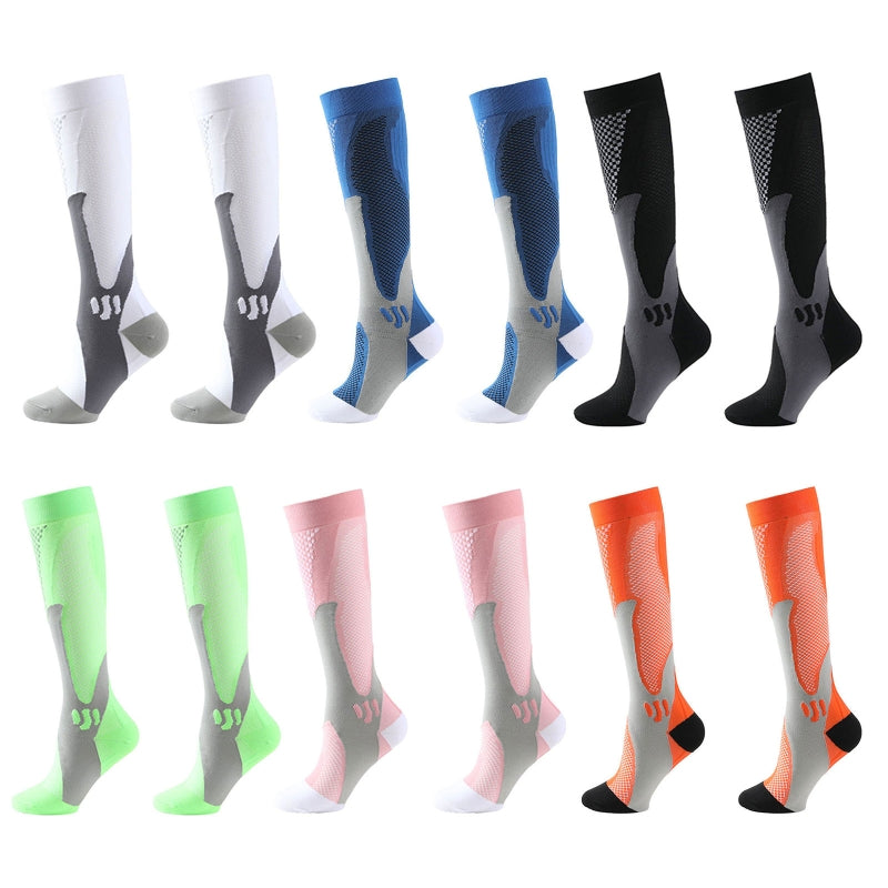 Running Compression Stockings 20-30 Mmhg Sports Socks 6 Pairs - Compression  Plantar Socks product image