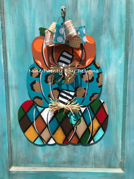 Tween/Teen Art: Wooden Pumpkin Door Hangers and Halloween