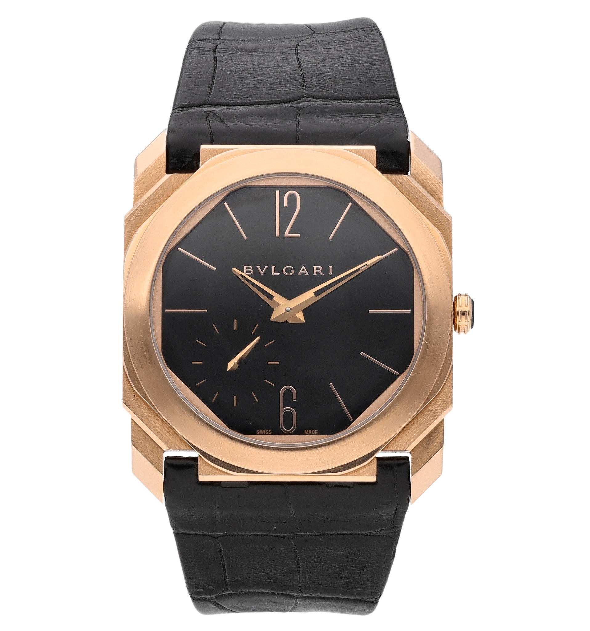 Bulgari Octo Finissimo Extra Thin 18k Rose Gold Manual 40mm Men's Watc –  The Watch Outlet