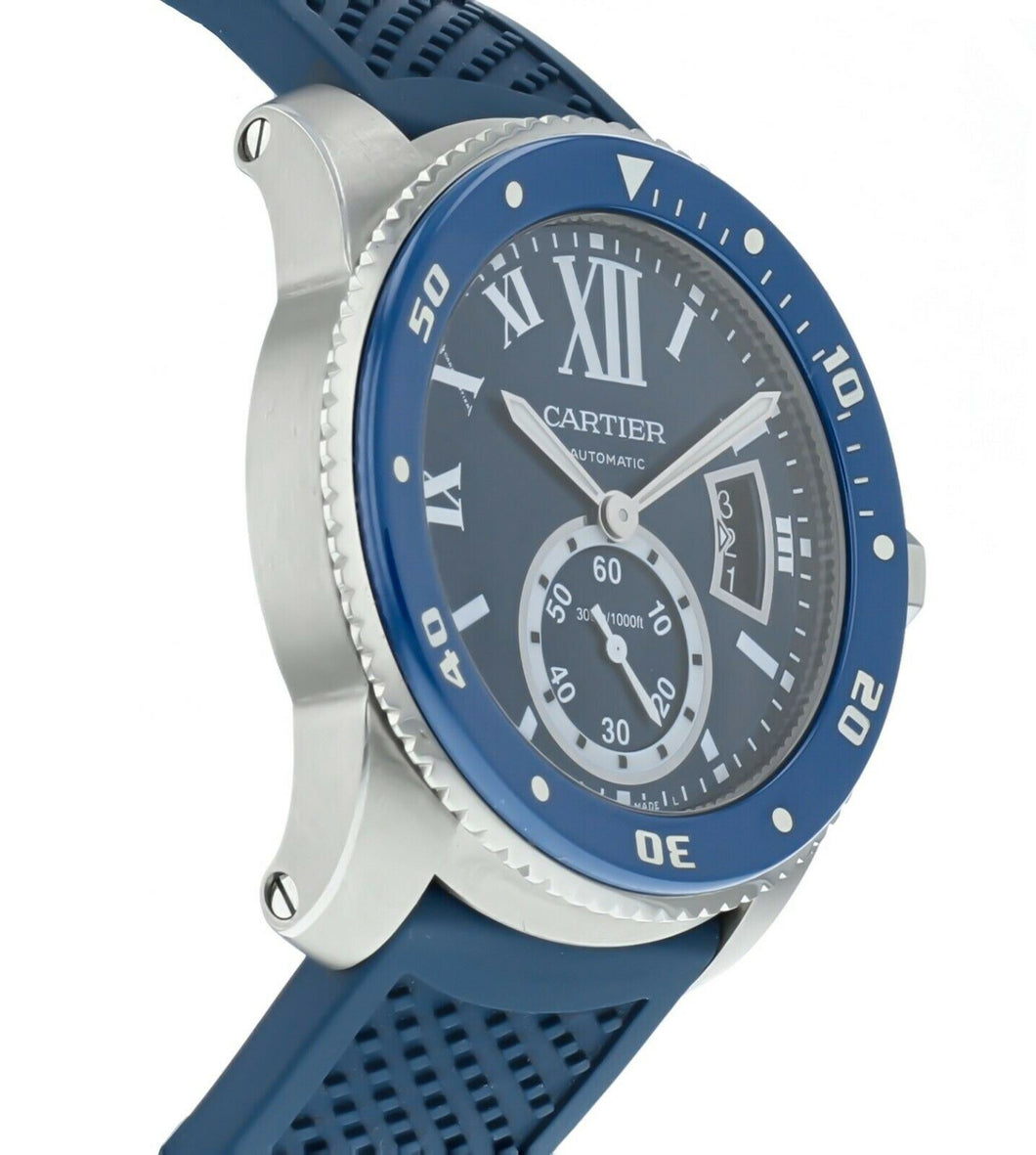 cartier diver blue