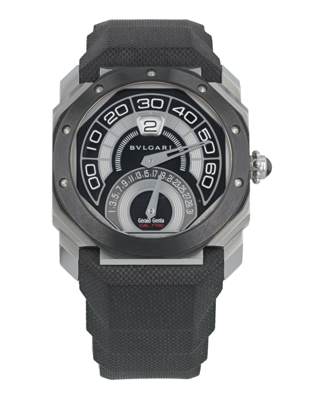 Bvlgari Octo Retrogradi Black Lacquered Dial Men's Watch 101831 – The Watch  Outlet