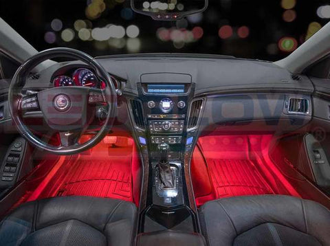 Ledglow Lu In 47c 2 4pc 7 Color Led Car Interior Lights