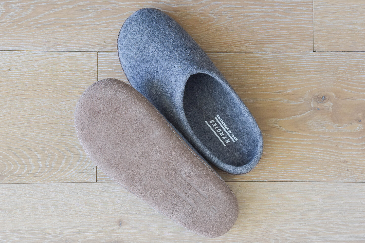 felt sole slippers