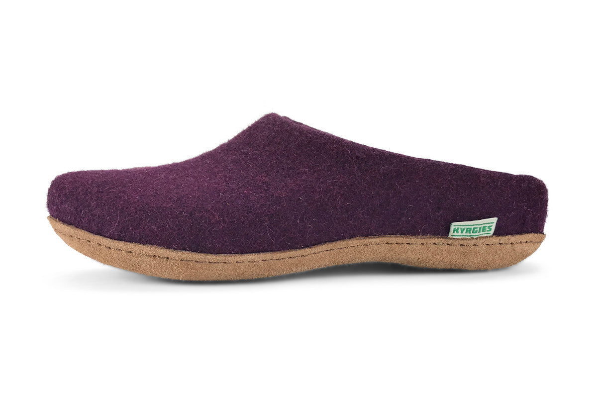 plum slippers