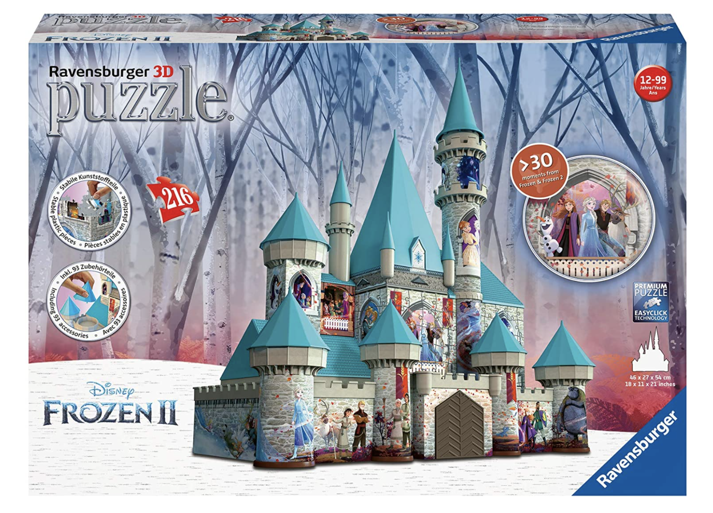 Ravensburger 3D Jigsaw Puzzle | Disney II Castle - Golden Gait Mercantile