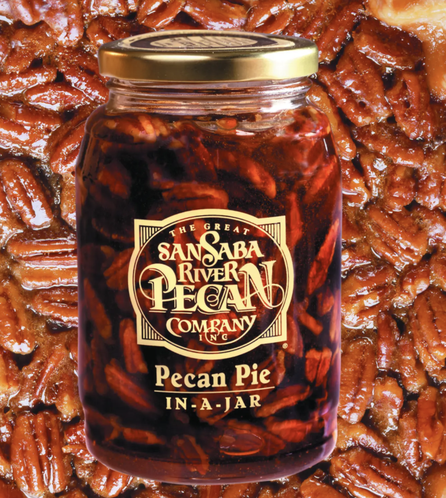 Pecan Pie In A Jar By The Great San Saba River Pecan Co Golden Gait Mercantile