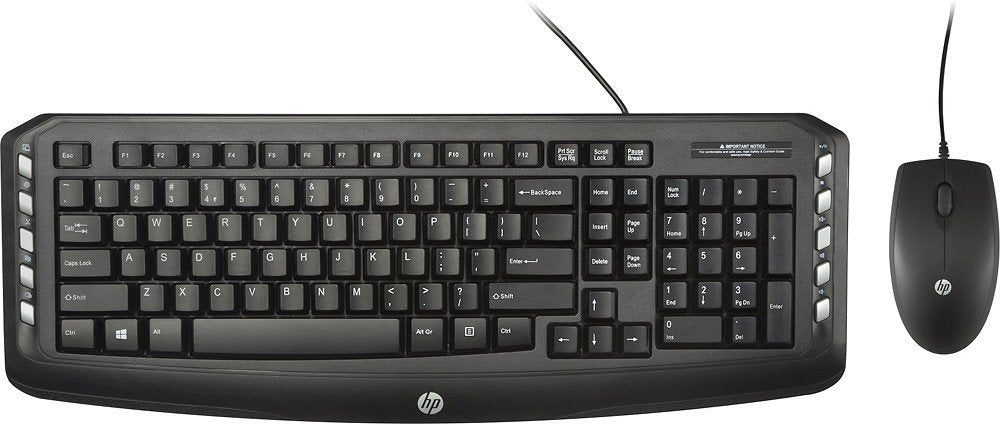 HP C2600 J2X04AA#ABA Black USB Wired Standard Keyboard and Mouse