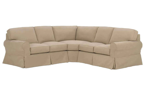 Camden Slipcovered 3-Piece Sectional Sofa