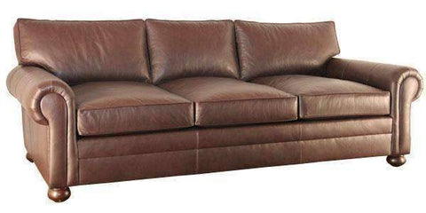 Carrigan Deep Seat Leather Couch 