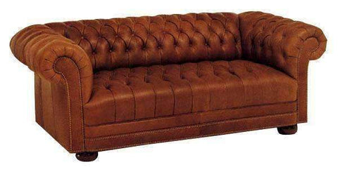 Chesterfield Leather Couch 