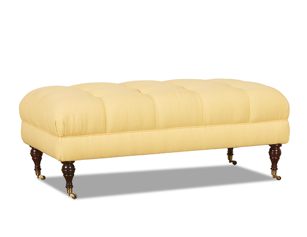 Dante 48 Inch Long Rectangular Fabric Tufted Upholstered ...