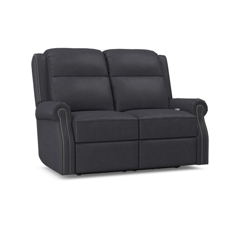 Hobart 3-Way Power "Ready To Ship" Reclining Leather Loveseat (Photo For Style Only)