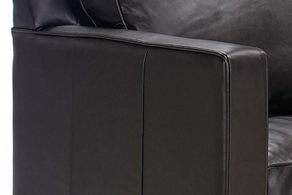 Alex Designer Style Leather Sofa Set - Club Furniture