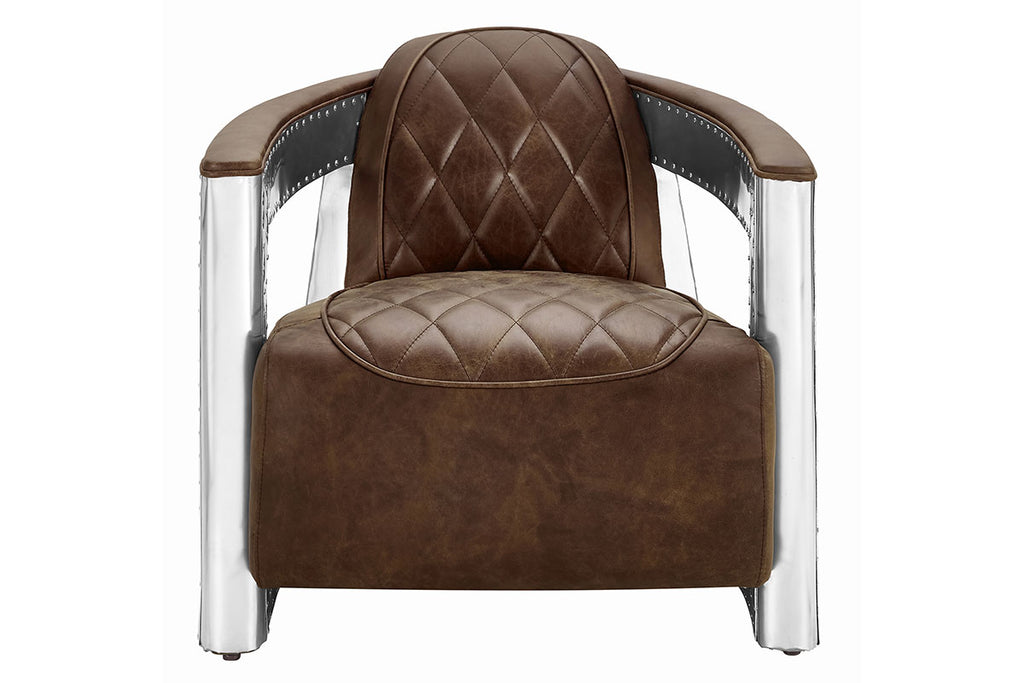 aviation leather club chair