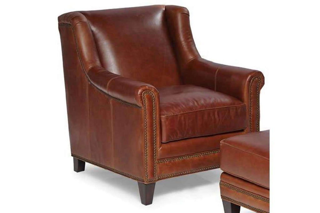 Small Wingback Leather Accent Chair