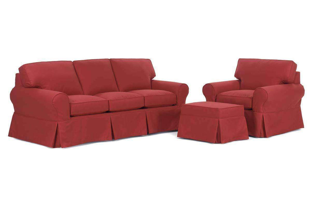 Chloe Slipcover Queen Sleeper Sofa Set Club Furniture