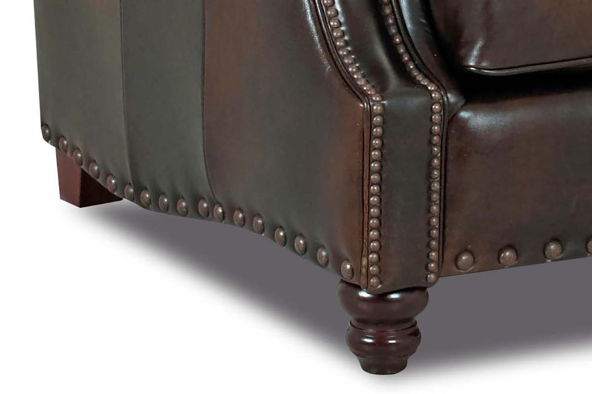 Duncan Tight Back Leather Loveseat