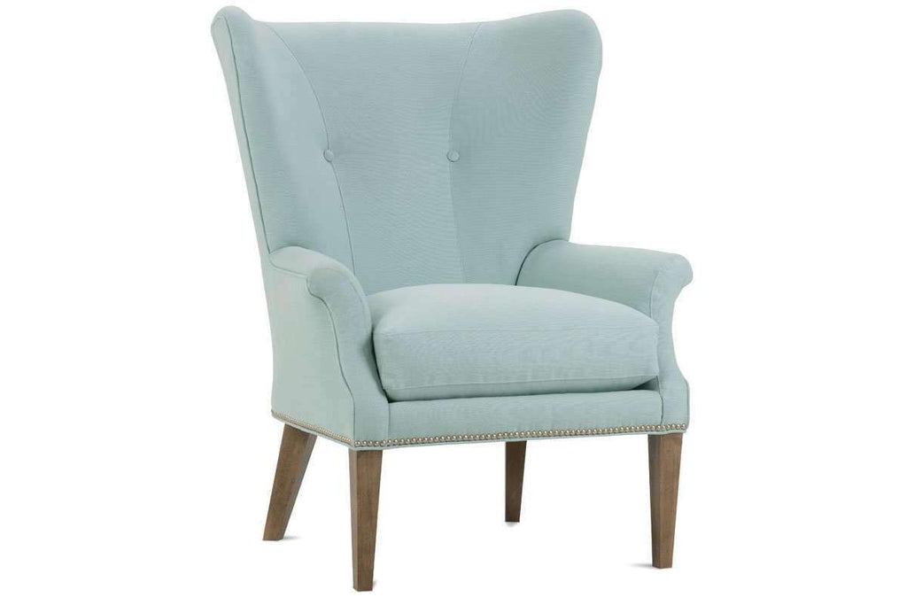 Ruth Wing Back Fabric Accent Chair