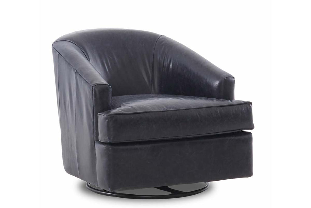 barrel back swivel glider chair