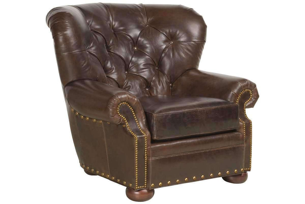 Featured image of post Oversized Tufted Leather Chair / Bonzy roll arm push back recliner semiattached back cushion.