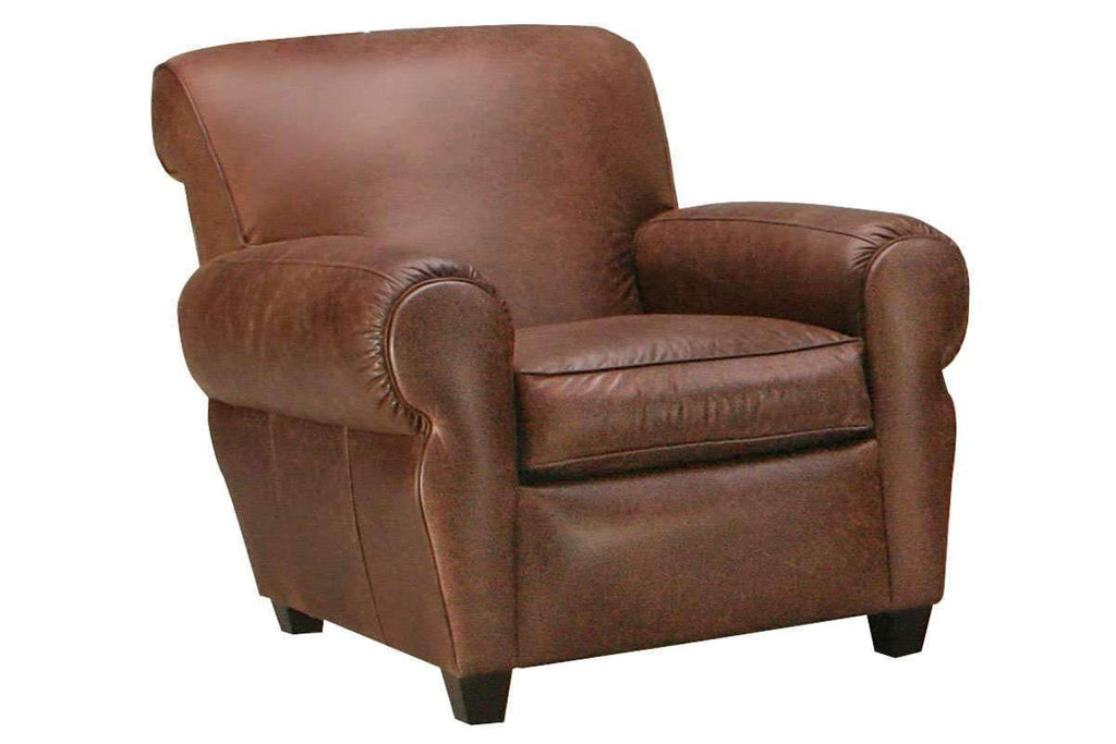 Parker Leather Club Chair Like Manhattan