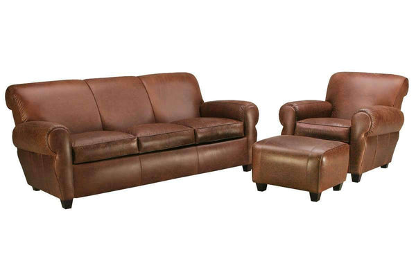 manhattan style leather sofa