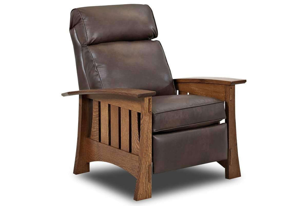 Stockton Mission Leather Collection Arm Chair Recliner