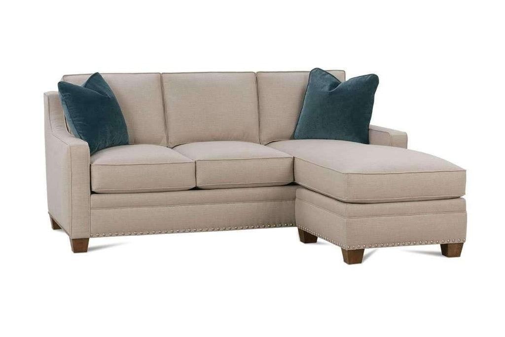 addison designer style apartment size sofa with reversible chaise