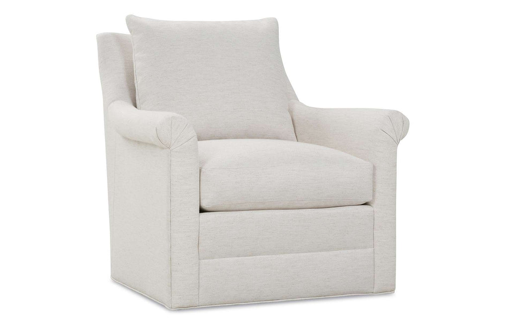 high back swivel accent chair