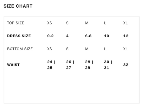 judy blue jean size chart