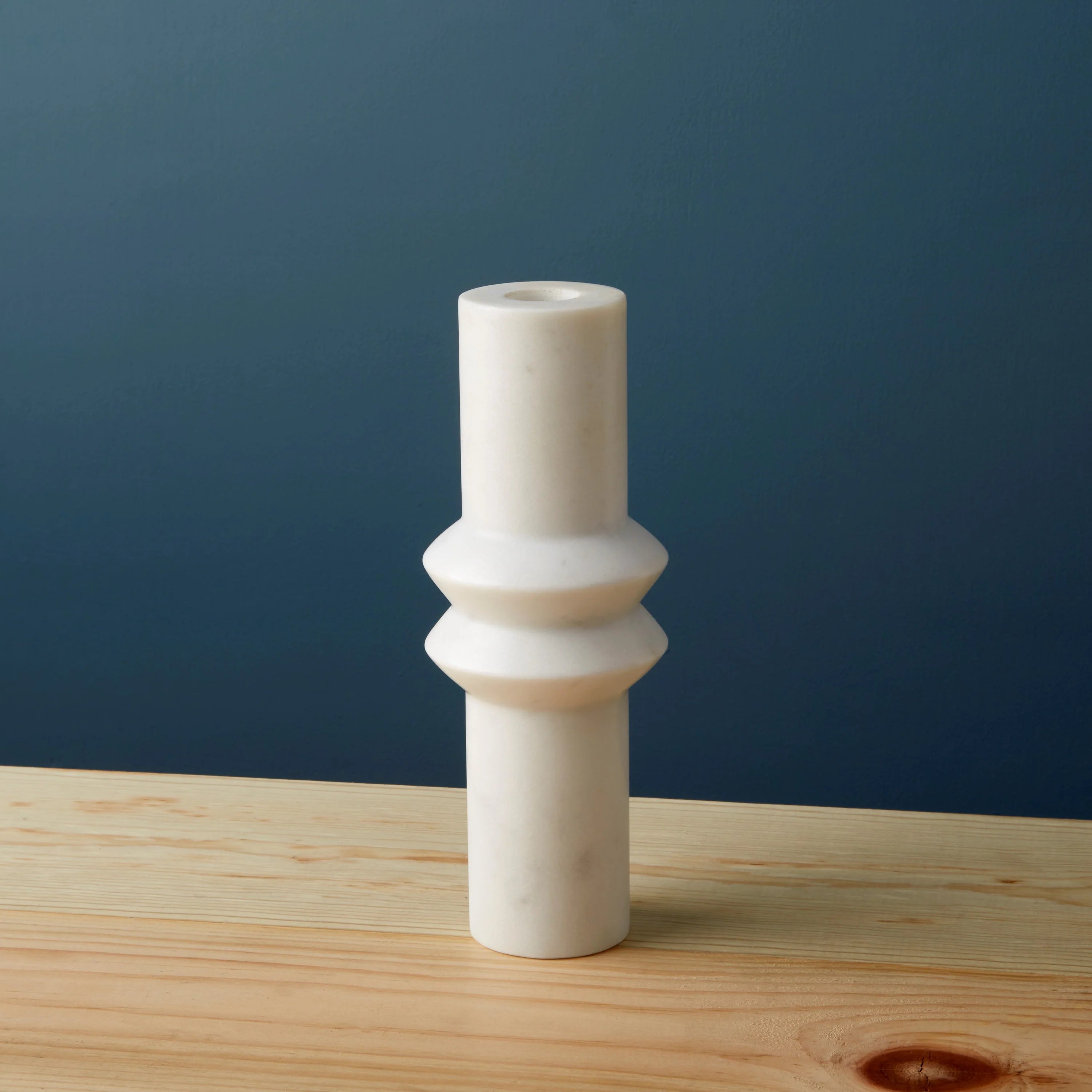 Aruna Marble Candlestick, Tall