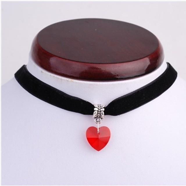 Gothic Heart Gem Choker – Kinky Cloth